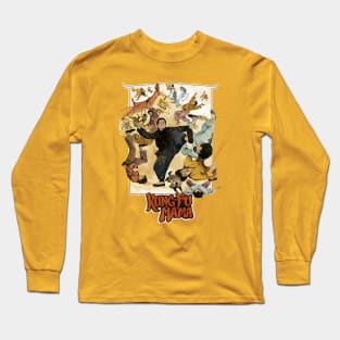 Kung Fu Mama Martial Arts Vintage movie kung fu gift Long Sleeve T-Shirt